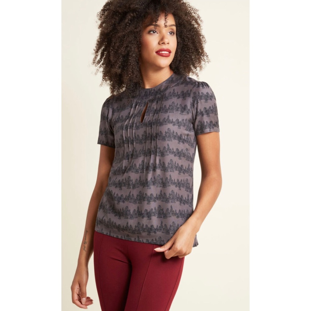 ModCloth Yard Work and Dedication Top in Conifers